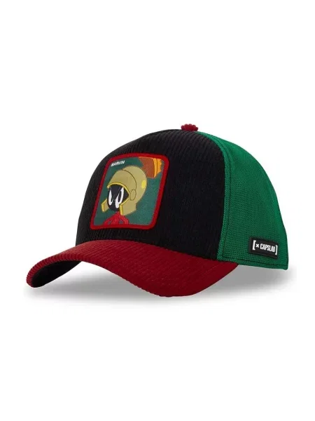 Шапка с козирка Capslab x Looney Tunes с апликация черно