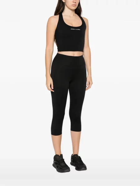 Top Sporty & Rich cu imagine negru