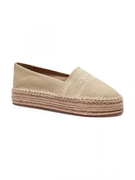 Tommy Hilfiger espadrile DENIM PLATFORM ESPADRILLE maro