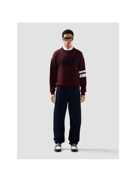 Sweter Gcds wełniany czerwony