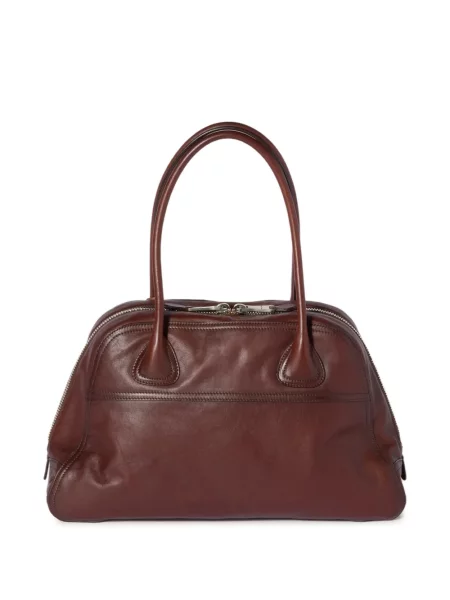 Geantă shopper Miu Miu din piele maro