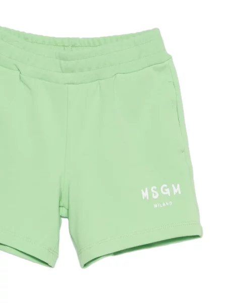 Szorty dziecięce Msgm zielone