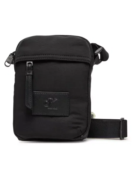 Τσάντα Calvin Klein Jeans Metro Nylon Reporter Bag Black Universal μαύρο