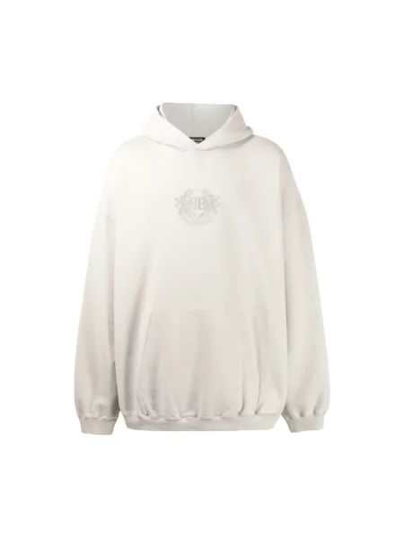 Bluza z kapturem Balenciaga beżowa