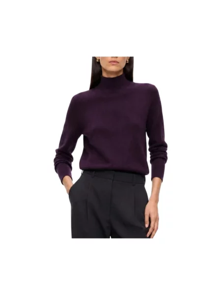 Sweter Pinko biznesowy fioletowy