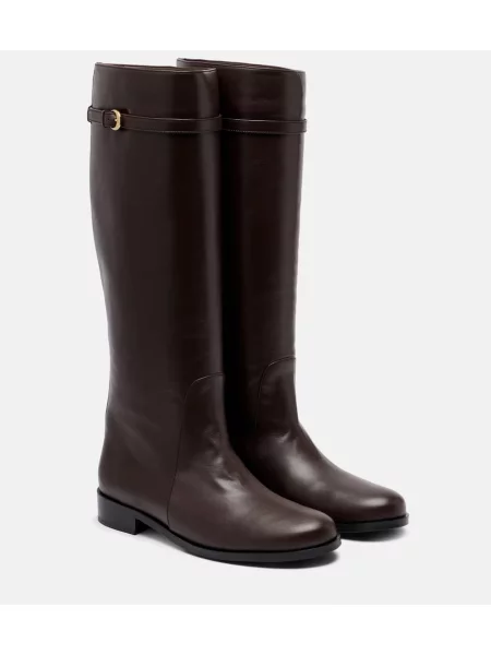 Cizme Staud din piele maro