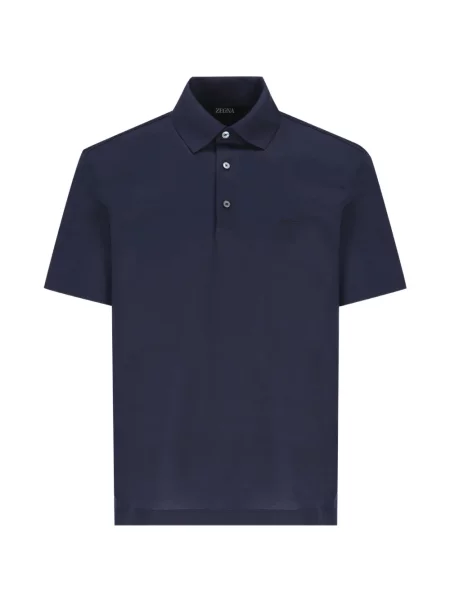 Tricou polo Zegna albastru