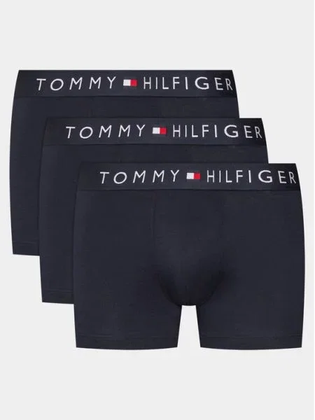 Tommy Hilfiger Set 3 perechi de boxeri Bleumarin albastru