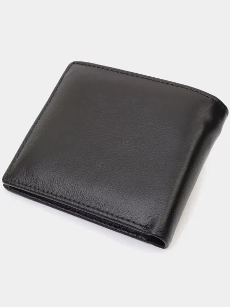 Кожаный кошелек St Leather Accessories черный
