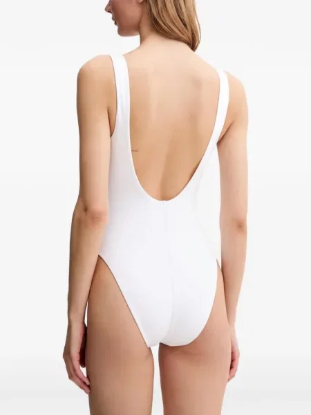 Slip de baie Polo Ralph Lauren cu imagine din jerseu alb