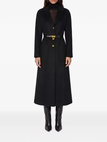 Cu centură palton Elisabetta Franchi negru