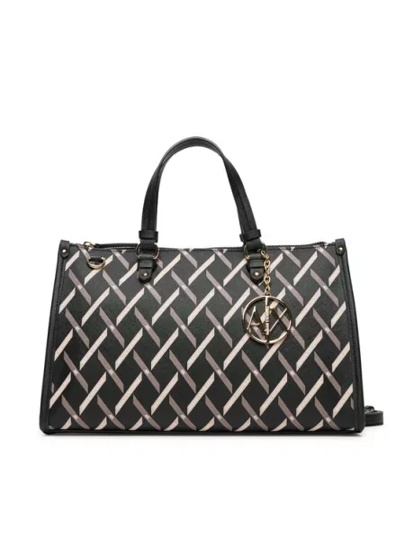 Armani Exchange shopper torba za žene od imitacije kože crna