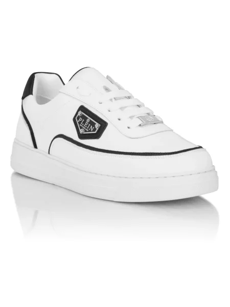 Sneakersy Philipp Plein skórzane białe