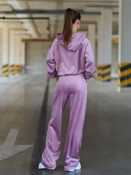 Велюровый спортивный костюм Issa Plus розовый