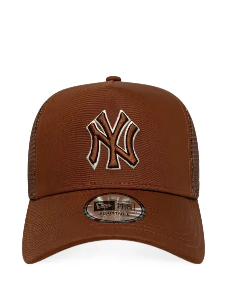 Șapcă New Era Cap cu broderie maro