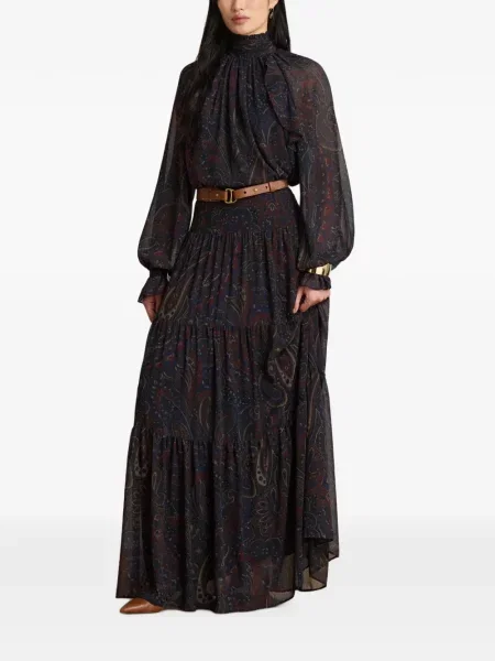 Μπλούζα Lauren Ralph Lauren με σχέδιο paisley μπλε