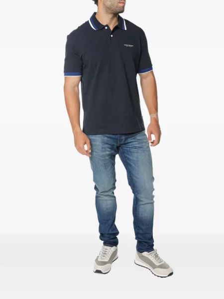 Polo Armani Exchange με σχέδιο μπλε