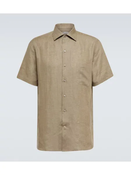 Cămașă Loro Piana de in bej