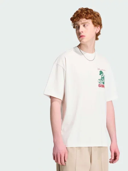 Футболка adidas Graphics комбінований верх білий