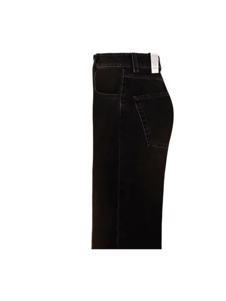 Szerokie jeansy Icon Denim czarne