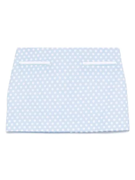 Mała mały spódnica mini Rowen Rose w grochy niebieska