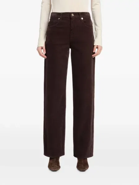 Pantaloni 7 For All Mankind de catifea cord maro
