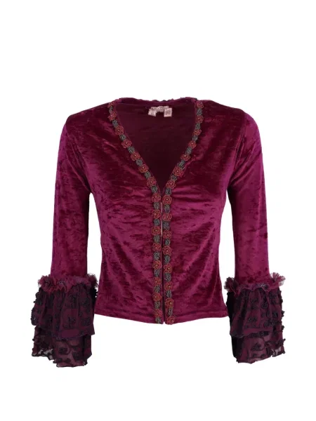 Top Voyage Et Cie de catifea cu mărgele violet