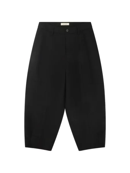 Pantaloni Entire Studios de lână negru