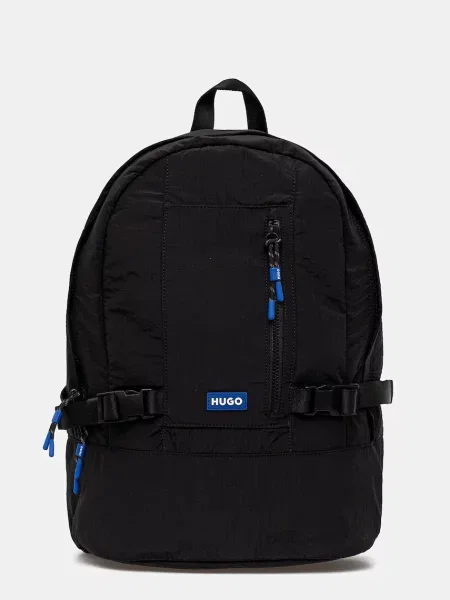 Batoh Hugo Blue pánský velký s aplikací černá