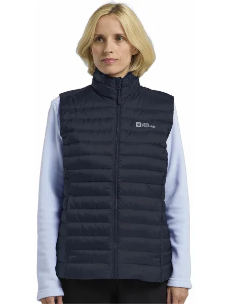 Жилет з утеплювачем Jack Wolfskin Pilvi down vest w rds темно-синій синій