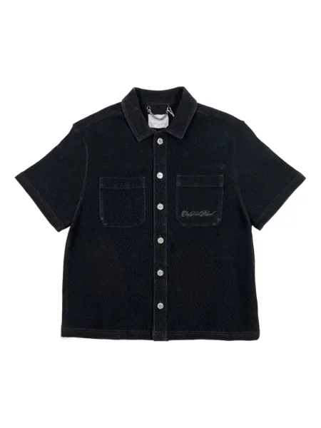 Риза Only The Blind от рипсено кадифе черно