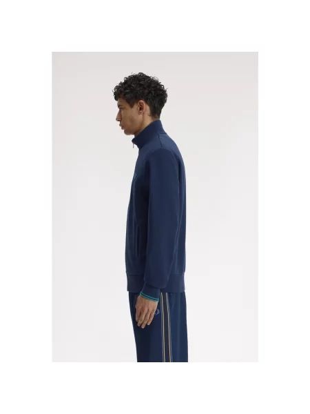 Hanorac cu fermoar Fred Perry albastru