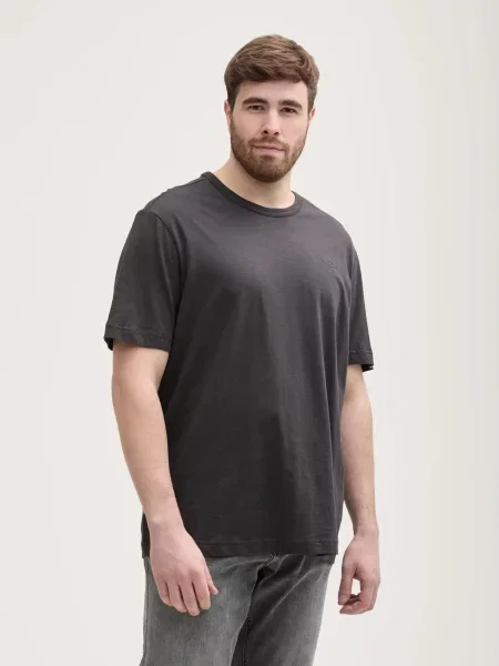 T-SHIRT KOSZULKA PLUS SIZE TOM TAILOR szara