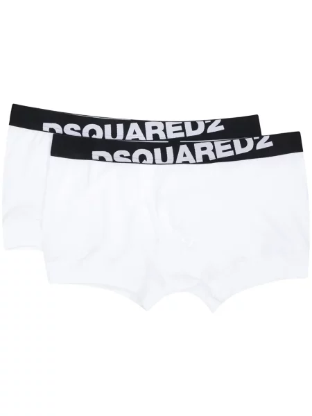 Boxeri Dsquared2 cu autograf alb