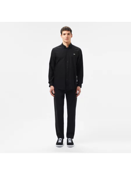 Lacoste Koszula Z Długim Rękawem czarna