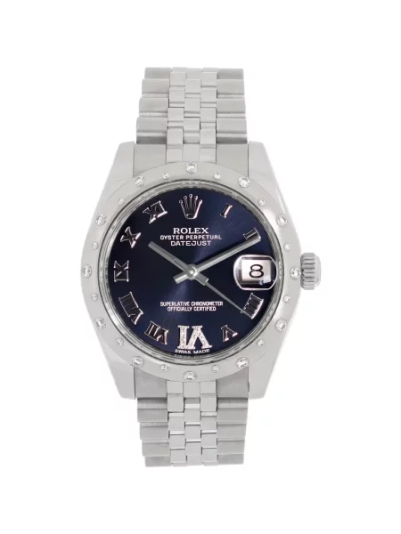 Диамант часовници Rolex синьо