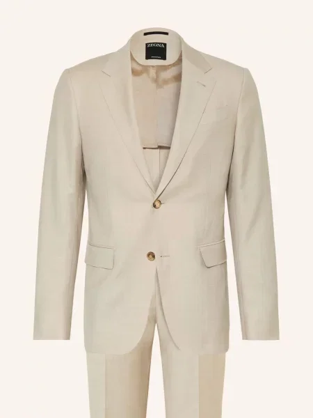Zegna Oblek Extra Slim Fit béžová