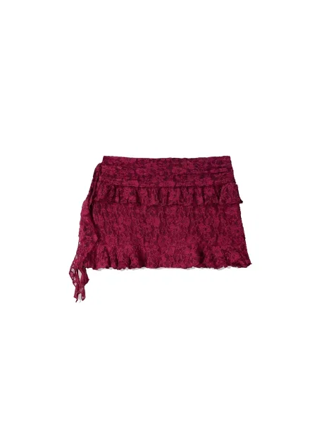 Bershka Fustă burgundy roșu