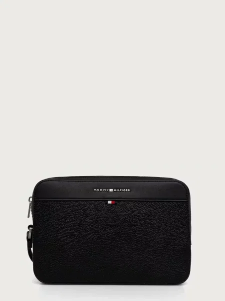 TOMMY HILFIGER Geantă de umăr CENTRAL' negru
