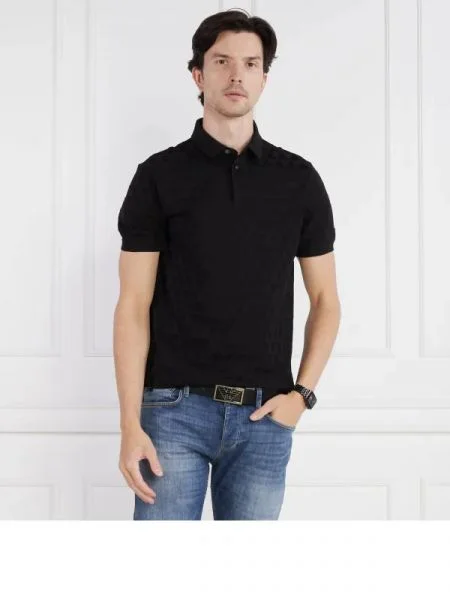 Emporio Armani Tenisz póló fekete
