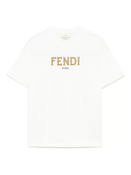 Koszulka dziecięca Fendi biała