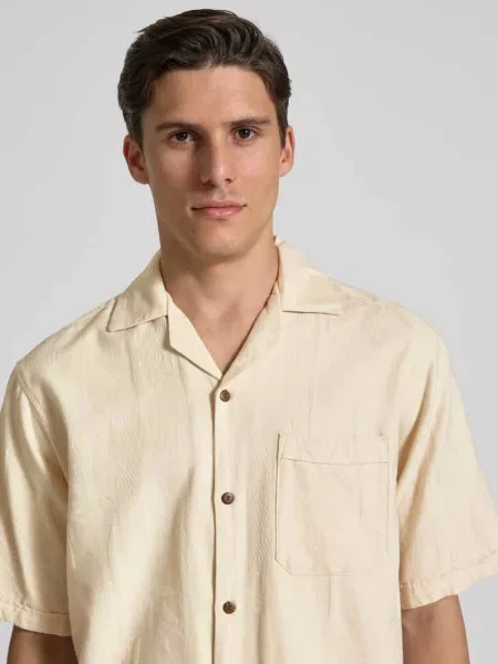 Koszula casualowa z kołnierzem z połami model ‘LUKE’ Jack & Jones Premium