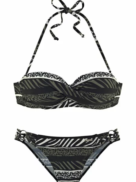 BRUNO BANANI Costum de baie două piese oliv