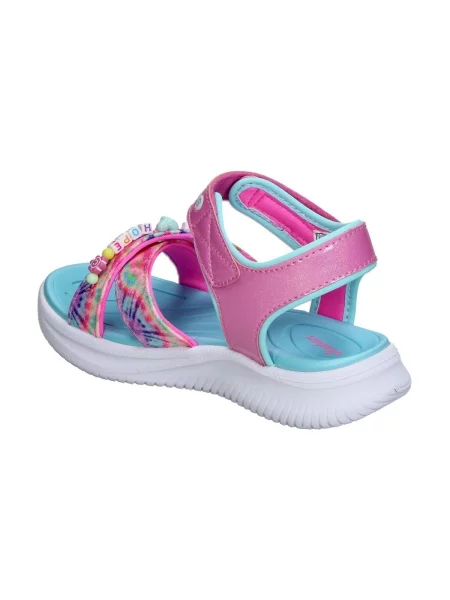 Sandále Skechers ružová
