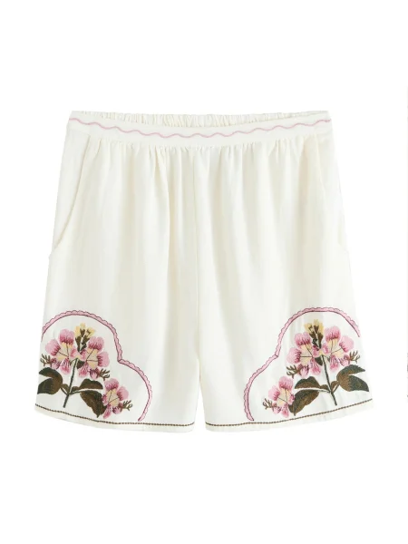 Next Pantaloni ecru / pastel / verde / roz deschis galben