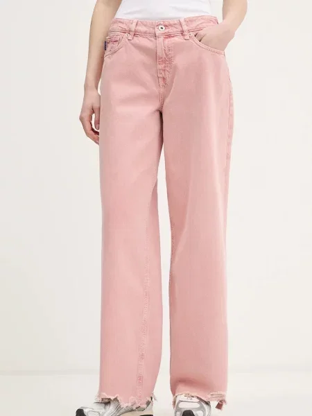 Hugo Blue jeans high waist albastru