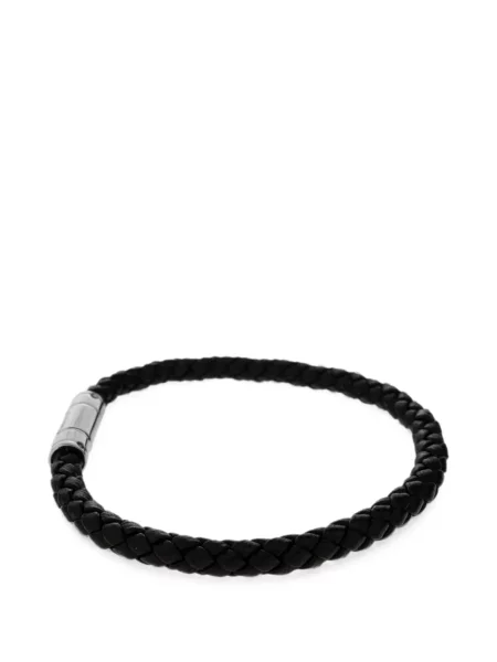 Brăţară Tom Ford din piele țesută negru