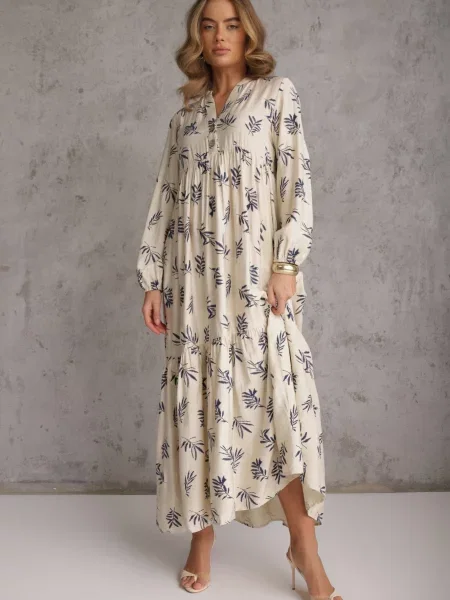 Rochie Seave deschis bej