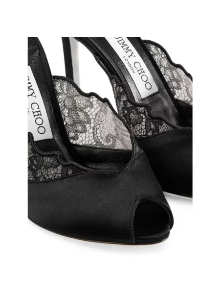 Klapki mules Jimmy Choo czarne