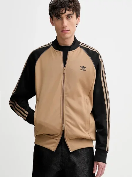 Adidas Originals bluza Sst Tt zielony wzorzysta beżowa